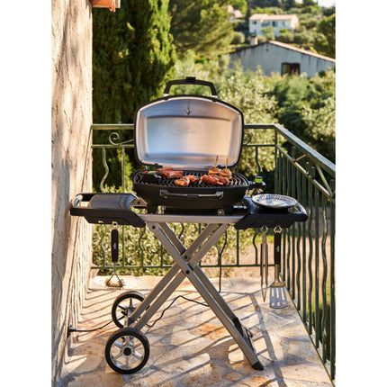 TRAVELQ PRO285X draagbare elektrische grill met inklapbaar onderstel
