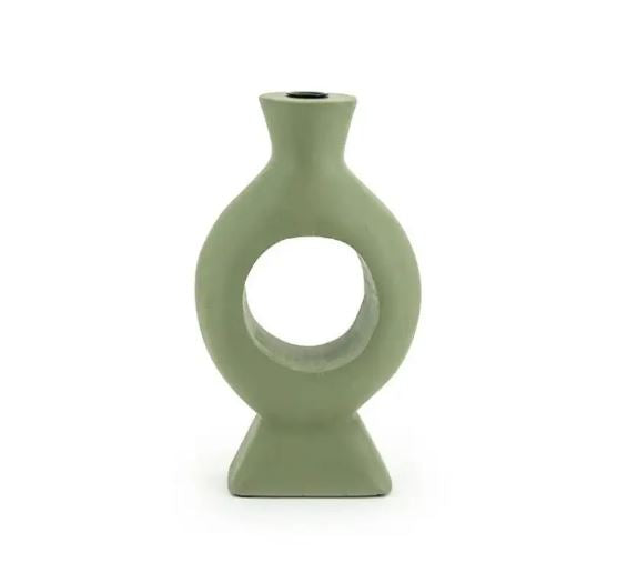 BY-BOO kandelaar Torch small - 17x7x30cm - green