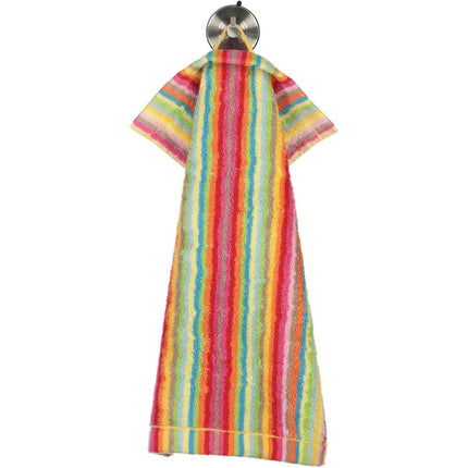 Cawö Life Style Streep gastendoek - multi licht