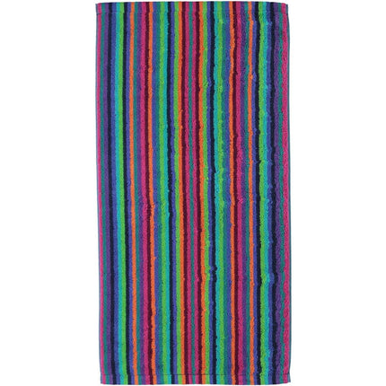 Cawö Life Style Streep handdoek - multi donker