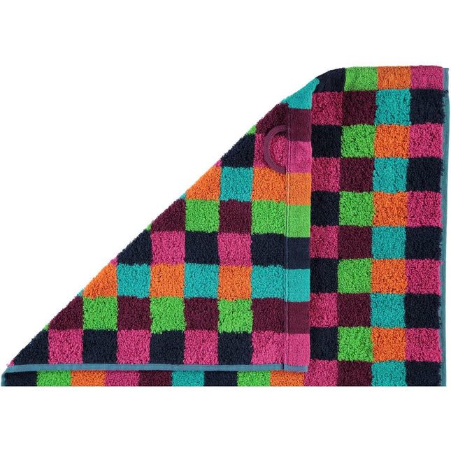 Cawö Life Style Block gastendoek - multi donker