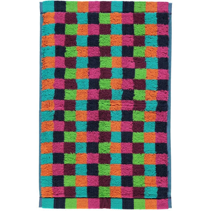 Cawö Life Style Block gastendoek - multi donker