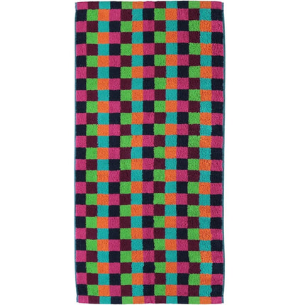 Cawö Life Style Block handdoek - multi donker