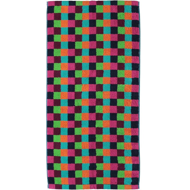 Cawö Life Style Block handdoek - multi donker