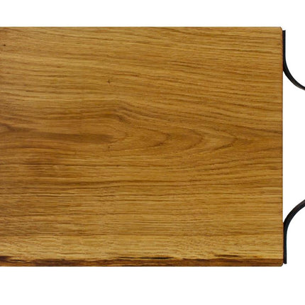 Joanz Serveerplank Eik met leer - 40x24x2,8 CM