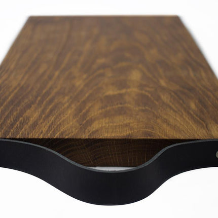 Joanz Serveerplank Eik met leer - 40x24x2,8 CM