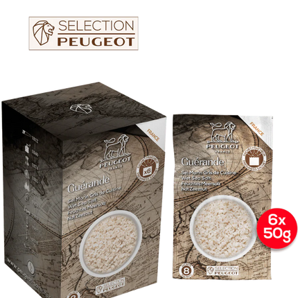 Peugeot Zout 6 zakjes van 50 gram