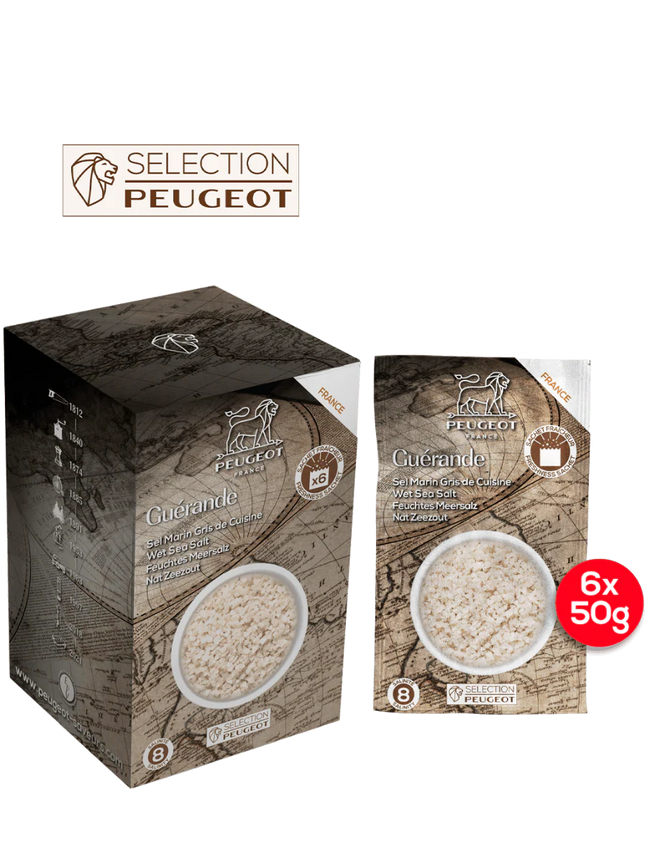 Peugeot Zout 6 zakjes van 50 gram