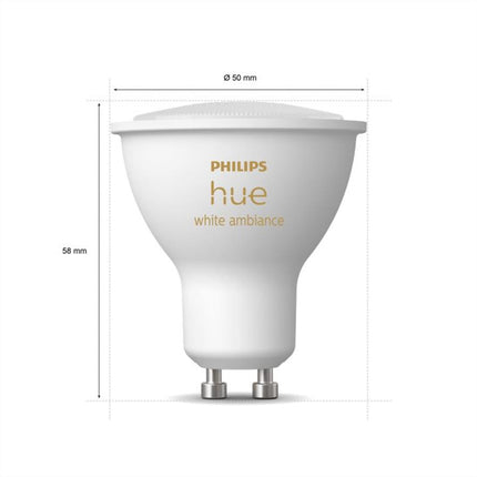 Philips HueWA 4.3W GU10 3P EUR