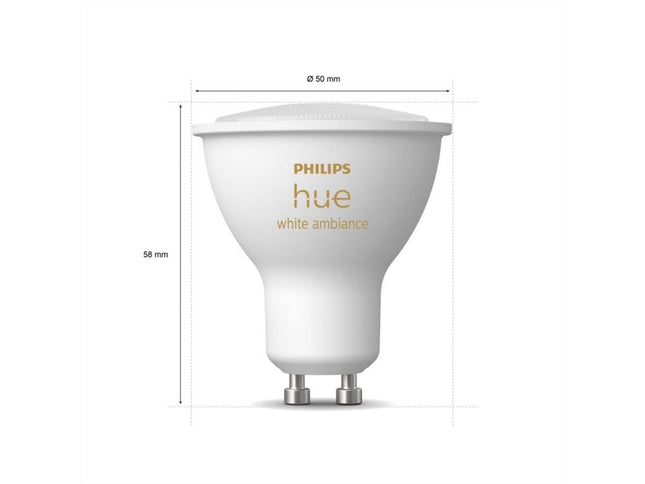Philips HueWA 4.3W GU10 3P EUR
