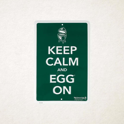 Big Green Egg Green Sign Keep Calm and Egg On