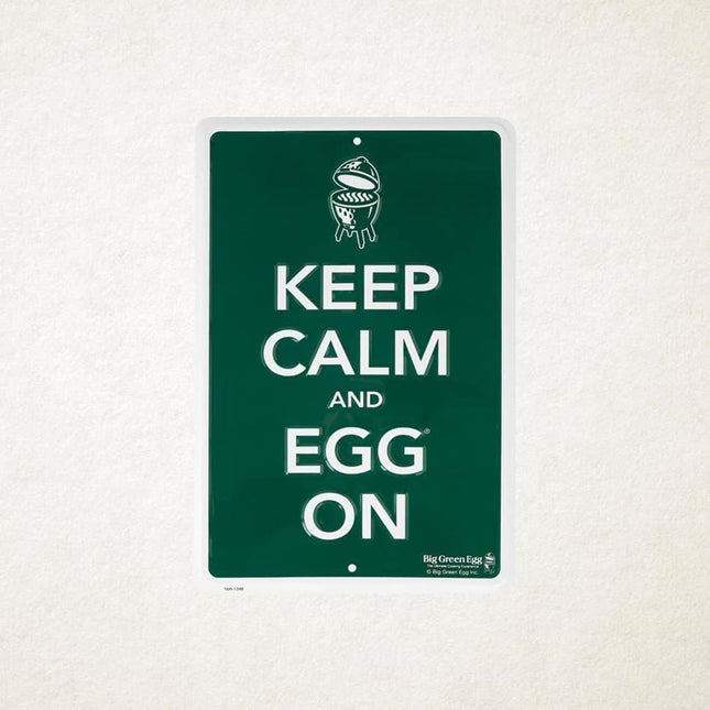 Big Green Egg Green Sign Keep Calm and Egg On
