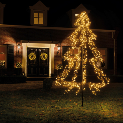 LED boom voor buiten - 200cm - 420 Lampjes - warm wit