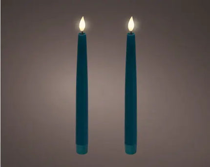 Dinerkaars LED real voor binnen - 2 stuks - 24,5 x 2 cm - Smaragd
