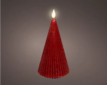 LED kaars voor binnen - Ø8,5 x H19 cm - Ossenbloed