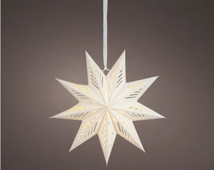 LED Ster voor binnen - 38 cm -  Wit/warm wit