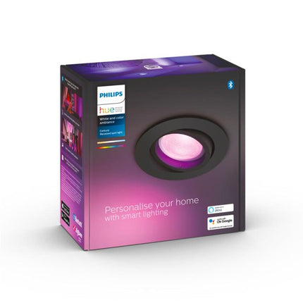 Centura Hue recessed R. black 1x5.7W