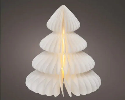 Micro LED Boom voor binnen - 24 x H28 cm -  Wit/warm wit