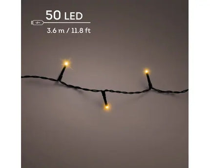 Lumineo LED Duracharge/oplaadbare Basic Lights  - 3,67 meter - 50 lamps - Klassiek Warm