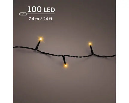 Lumineo LED Duracharge/oplaadbare Basic Lights  - 7,43 meter - 100 lamps - Klassiek Warm