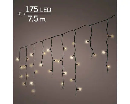LED Icicle Lights voor binnen en buiten - 750cm - 175 lamps - Soft Gold