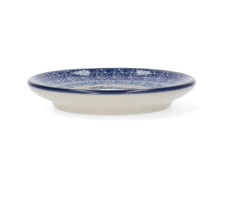 Bunzlau Castle Teabag Dish Round - VGM Irises