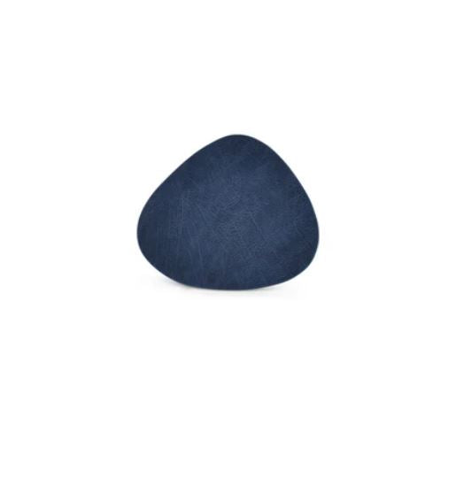 BonBistro Coasters Leather Look Set/4 11x10 cm - blue