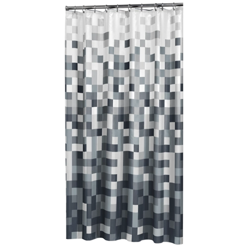Douchegordijn Pixel 180x200 cm blauw