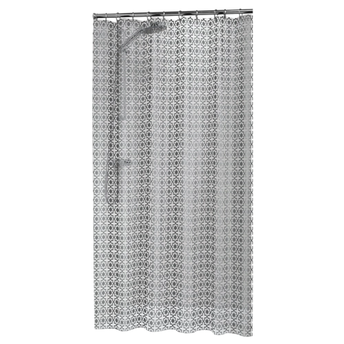 Douchegordijn Hammam 180x200 cm zilver