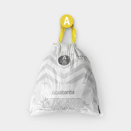 Brabantia PerfectFit Afvalzak - Code A 3 Liter - 40 stuks