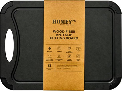 Homey's Snijplank Houtvezel 37x27,5 cm - naturel