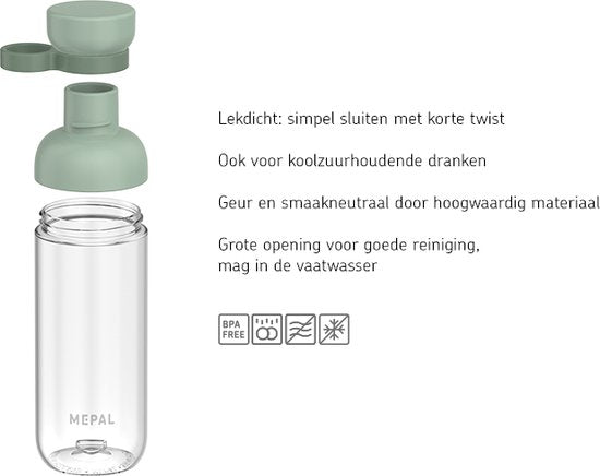 Mepal Vita Waterfles 700 ml - vivid mauve
