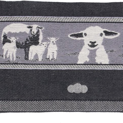 Bunzlau Castle Tea Towel Sheep - Black