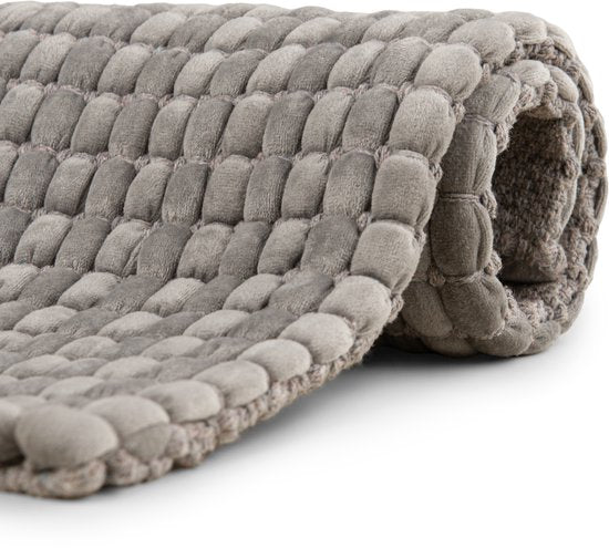 Heckettlane Badmat Vellutato light grey 60x100 cm
