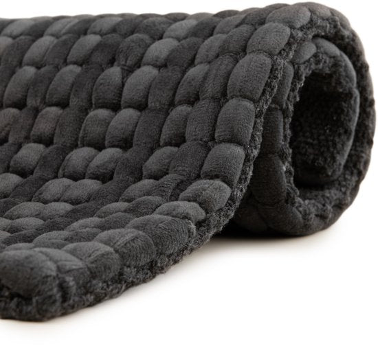 Heckettlane Badmat Vellutato dark grey 60x100 cm