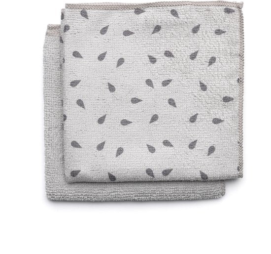 Brabantia SinkSide Schoonmaakdoekjes Microvezel set van 2 stuks - Light Grey