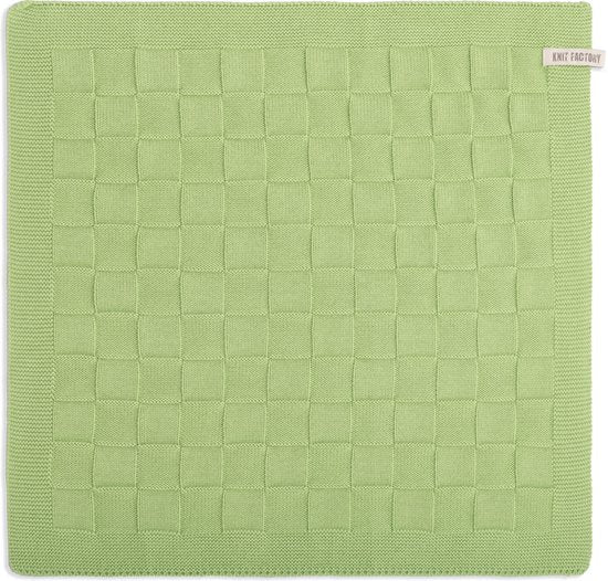 Knit Factory Keukendoek Uni Spring Green