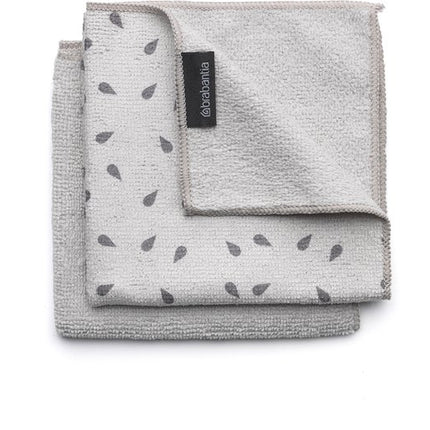 Brabantia SinkSide Schoonmaakdoekjes Microvezel set van 2 stuks - Light Grey