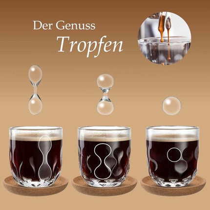 Leonardo Gocce Espresso met onderzetter set/3 - 60 ml