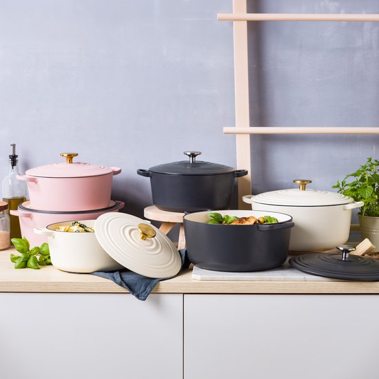 BK Bourgogne Braadpan 24 cm - Blush Pink