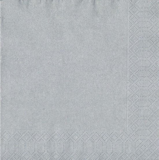 Duni Servetten - 33x33cm - Silver