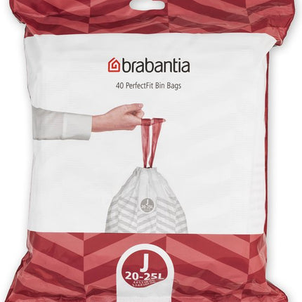 Brabantia PerfectFit Afvalzakken - 23 liter - Code J - 40 stuks