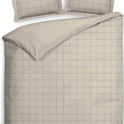Heckettlane Dekbedovertrek Diamante, satijn 240x200/220 cm, Mojave Sand
