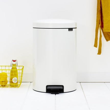Brabantia Pedaalemmer Newlcon White - 20 Liter