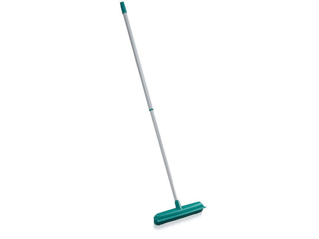 Leifheit Classic suprabezem/rubberen bezem + telescoopsteel 80-140cm