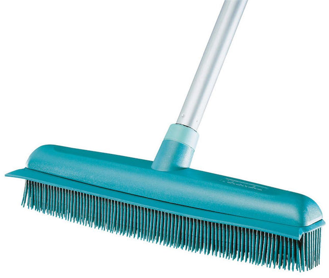 Leifheit Classic suprabezem/rubberen bezem + telescoopsteel 80-140cm