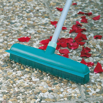 Leifheit Classic suprabezem/rubberen bezem + telescoopsteel 80-140cm