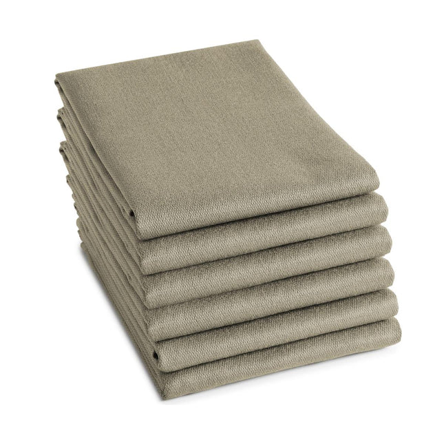 DDDDD Theedoek Logo 60x65 cm - taupe