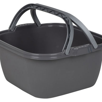 Bo-Camp Afwasbak Camping - vierkant - 13 liter - grijs