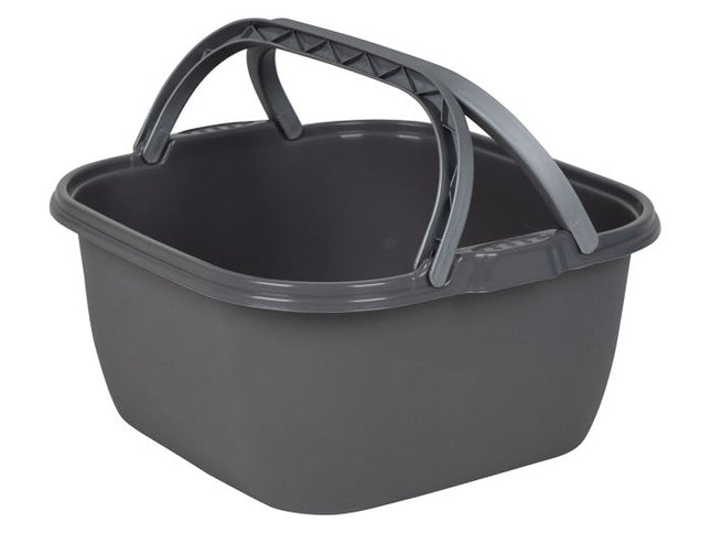 Bo-Camp Afwasbak Camping - vierkant - 13 liter - grijs